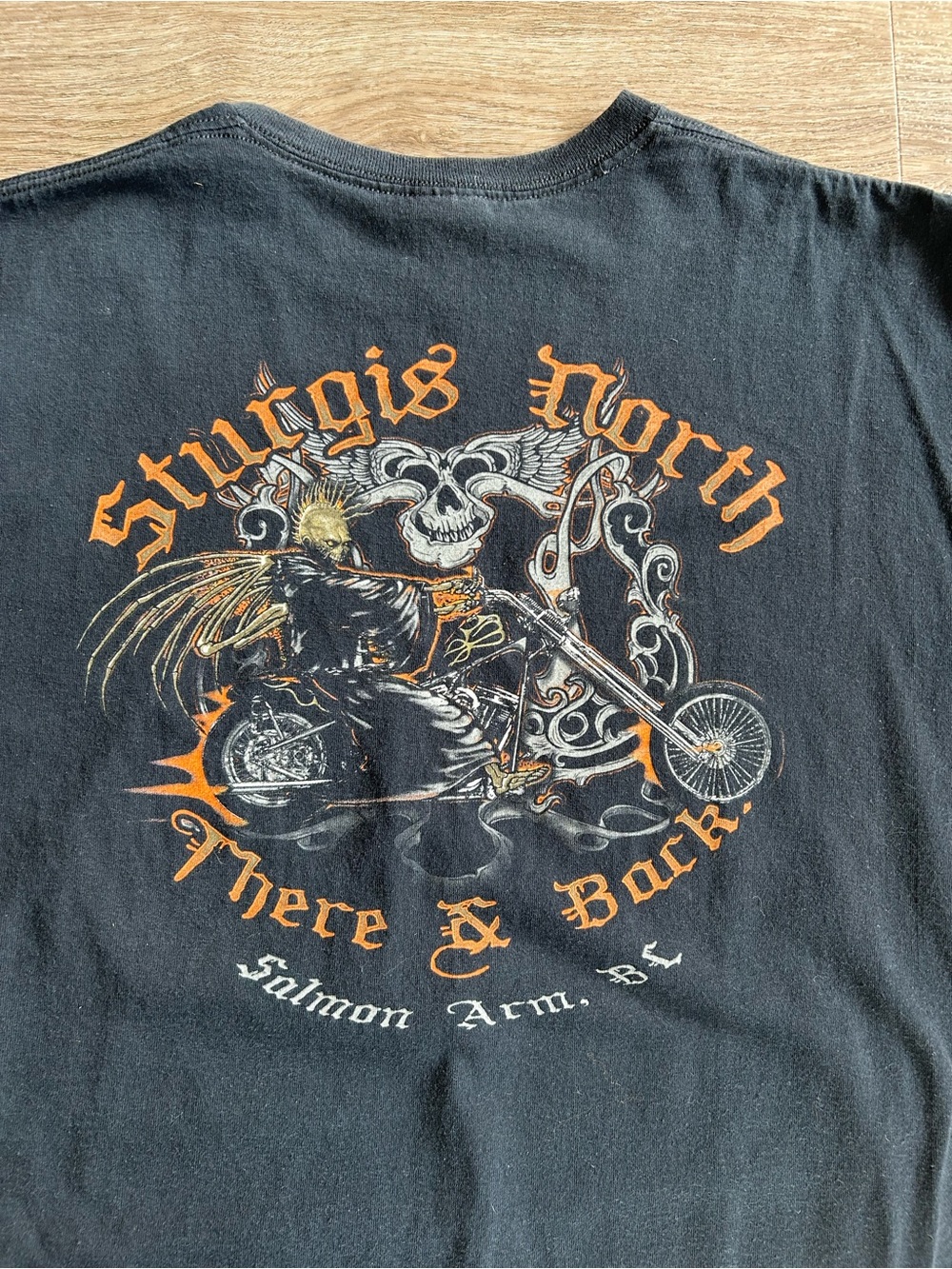 Sturgis North Motorcycle Rally Salmob Arm, BC Harley Davidson Skull Graphic